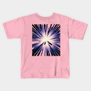 Abstract light of lilac rays. Kids T-Shirt